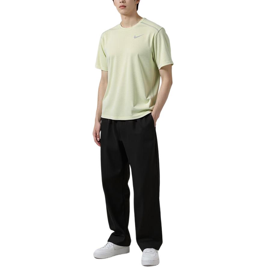 Nike DRI FIT MILER T Shirt Men's Silver AJ7566-371