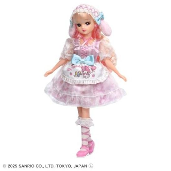 Takara Tomy Ликка-тян Кукла LD-28 Прелестное платье My Melody Игровой набор для переодевания Возраст 3+