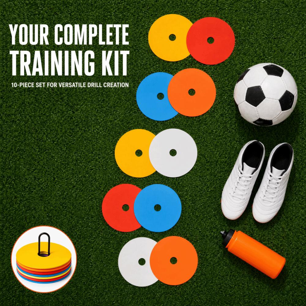 10pcs TPE Flat Marker Discs Flat Spot Markers Portable Field Markers Sports Training