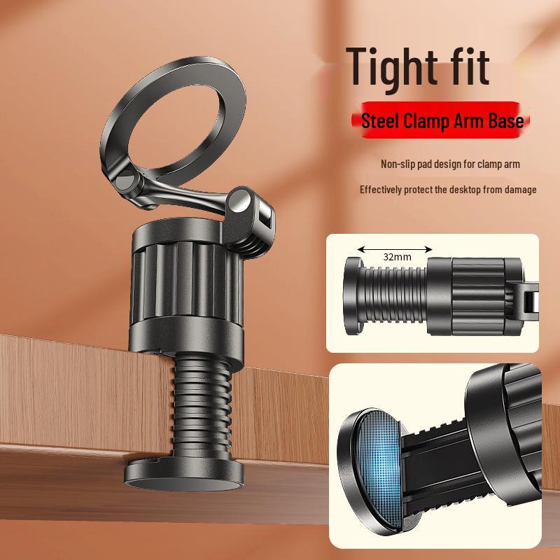 Portable Magnetic Phone Holder for Travel & Business - Foldable Desktop Stand for High-speed Rail Journeys & Drama Watching