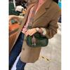 Popular Bags Women's Large Capacity First Layer Soft Leather Feeling Small Bag Broadband Crossbody Bag Niche Retro Pillow Bag