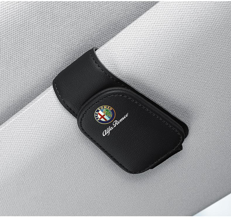 JUXDN1 For Alfa Romeo 159 156 147 Mito Giulia Giulietta Tonale Car Interior Sunshade Card Ticket Storage Glasses Clip Accessories Tool