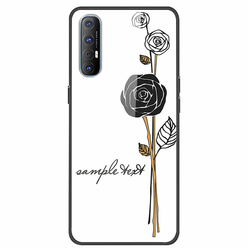 Tempered Glass Case For Oppo Reno 3 Pro 5G Case 6.5" Hard Phone Back Cover Soft Bumper For Oppo Reno3 Pro Case Funda Para PCRM00