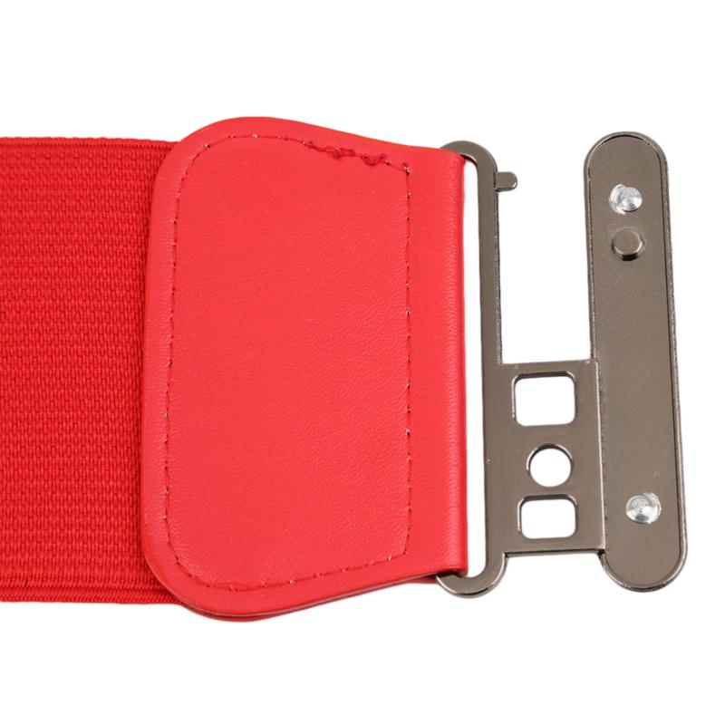 Модный женский женский ремень из искусственной кожи с широкой эластичной пряжкой и тонким поясным ремнем