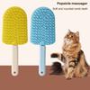 Инструмент для удаления шерсти у кошек Средство для удаления шерсти у кошек Двусторонняя расческа для ухода за шерстью у кошек Массажная щетка для вычесывания шерсти Товары для животных