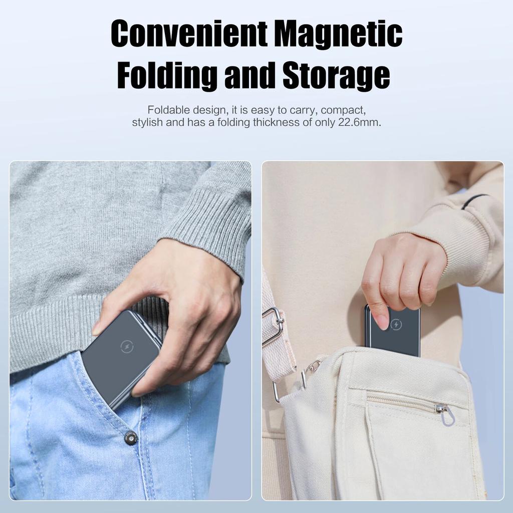 15W Magnetic Wireless Charger Stand For Apple Samsung Galaxy Watch iPhone 14 13 12 Pro Max 3 In 1 Foldable Fast Charging Station