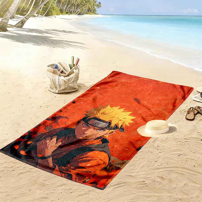 naruto Beach Towel Suitable for Travel, Outdoor Activities, Swimming Pools, Yoga, Surfing, Camping, Hiking, Gym