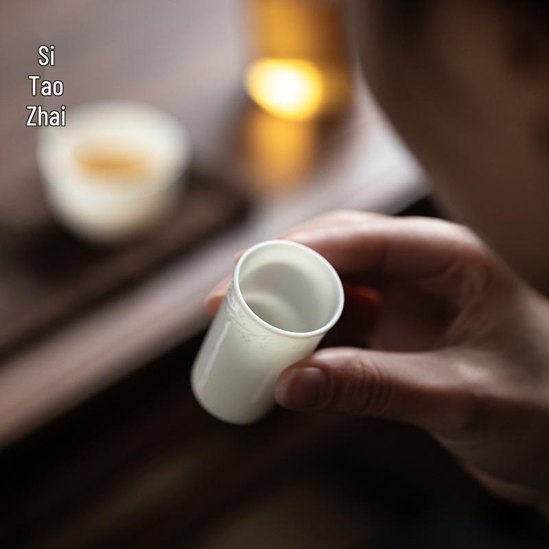 Sitaozhai Aroma Tea Tasting Cup - Single Ceramic Tea Ceremony Cup for Personal Use
