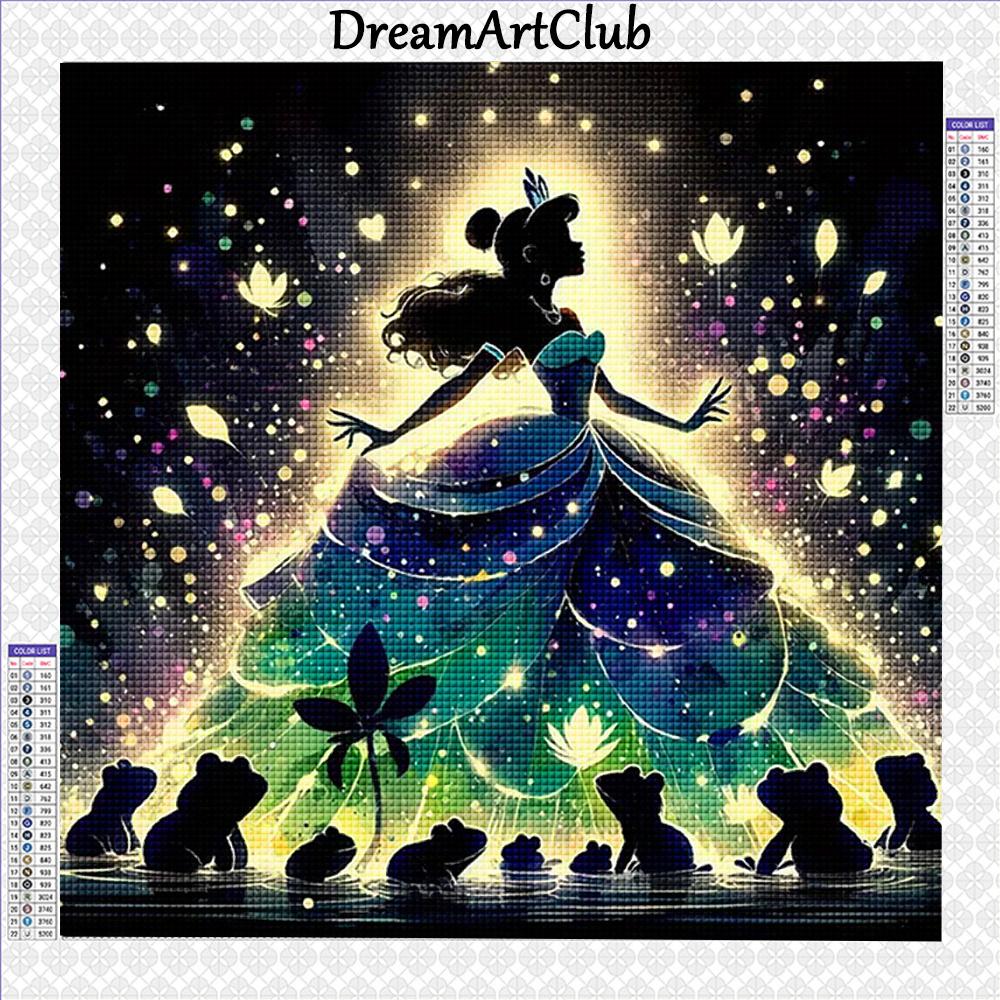 Disney Алмазная живопись Силуэт принцессы Алмазная вышивка Мультяшная мозаичная картина Наборы для вышивки крестом Декор для дома