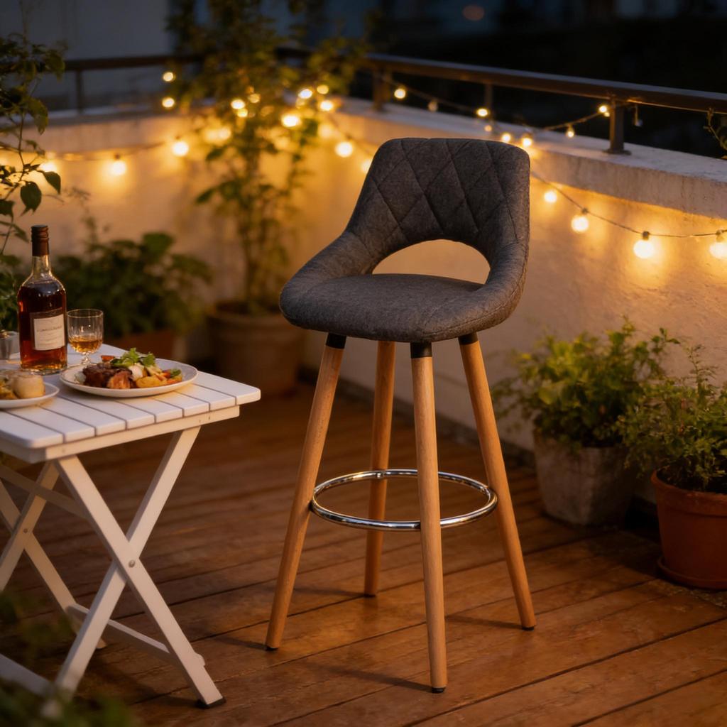 Backrest for Dining Chairs, Bar Stool, Multifunctional Chair, for Kitchens, Bars, Jewelry Stores (Only one bar stool is included)
