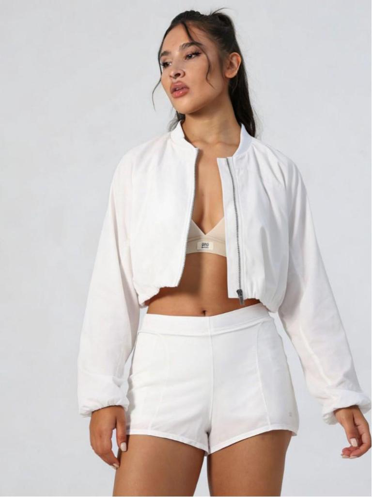 Кросс-бордер АЛО Кардиган с воротником-стойкой Защита от солнца Двухслойные Брюки Платье Набор для йоги