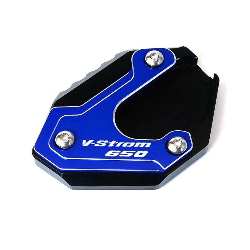 Аксессуары для мотоциклов, алюминиевая черная боковая подставка, удлинитель-удлинитель для Suzuki DL650 V Strom Vstrom 650 XT