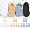 3 Pairs 5 Color Fashion Women Girls Summer Socks Sweet Lace Flower Pattern Short Sock Invisible Ankle Socks Cotton
