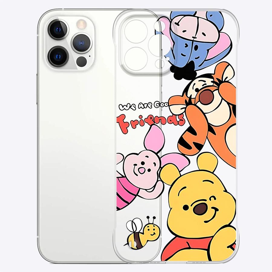 Смешной чехол для телефона Винни-Пух для Apple iPhone 15 16 Pro Max 13 14 Plus 12 11 Pro plus Матовый