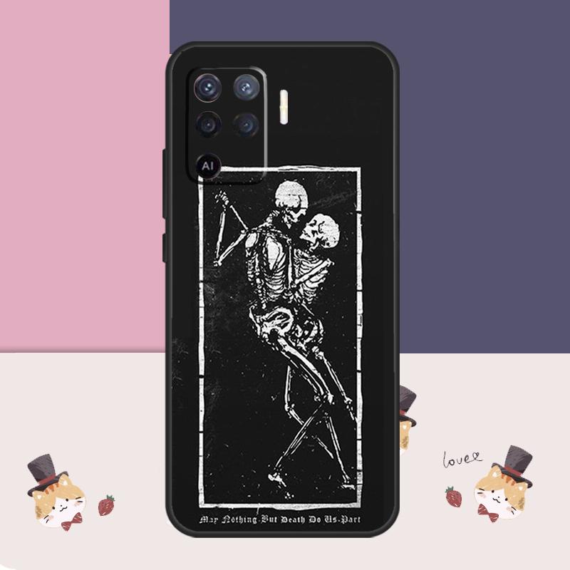 Психоделический чехол-скелет для Oppo A77 A17 A57 A40 A78 A54 A74 A94 A76 A16 A96 A18 A60 A80 A38 A58 A98 A15 A5 Pro