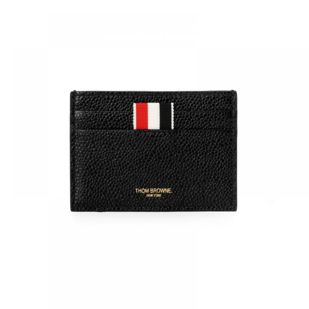 Thom Browne Pebble Grain Card Wallet Three Stripe Maw020l 00198 001