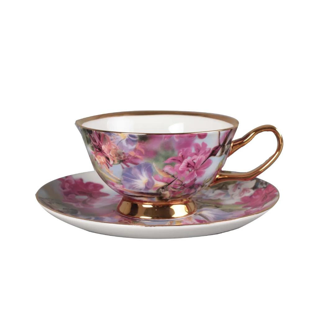 Кружка для кофе из костяного фарфора, большой емкости, подарочный набор, чашка для послеобеденного чая, блюдце, керамические чашки, стакан для воды, высокие чашки