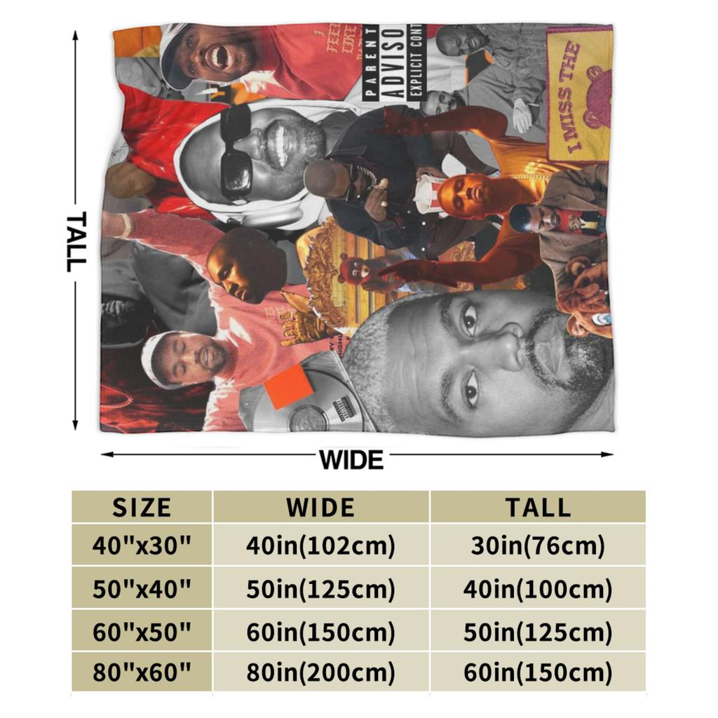 Kanyes wests Blanket Super Soft Warm Throw Blankets for Bed 50x60 Inch Multiple Sizes Rug Piece