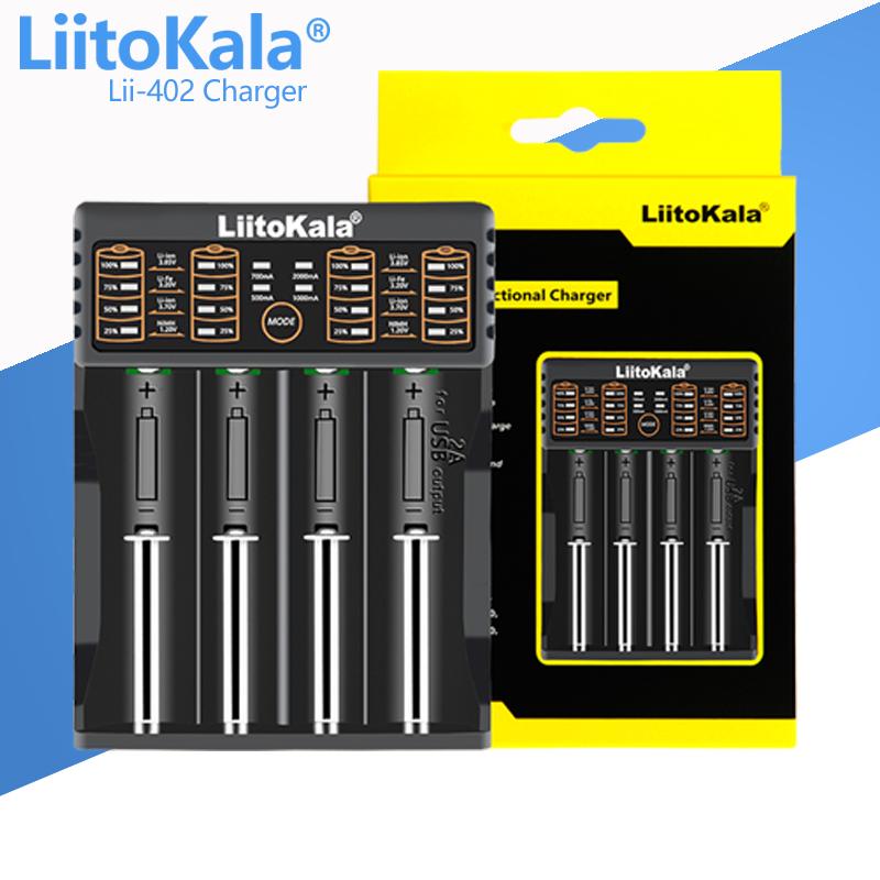 Зарядное устройство LiitoKala Lii-PD2 Lii-PD4 Lii-S8 Lii-500 Lii-600 Lii-PL2 для аккумуляторов 18650 26650 21700 AA AAA 3.7V литиевых NiMH