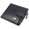 Stylish Men's Horizontal Wallet Made of Genuine Smooth Leather CANPELLINI Purse 21505 Black
