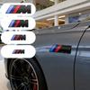 MLKK4 1PCS ABS Car Fender Side Emblem Rear Trunk Badge M Logo Sticker For BMW M M3 M5 M6 E46 E90 F30 G20 E36 E34 G20 G30 Accessories