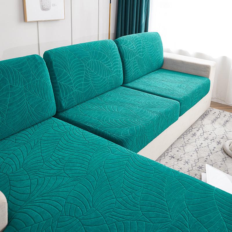 Splashproof Jacquard Sofa Cushion Cover For Living Room Anti-Slip Anti-Dust Thickening Elastic Sofa Cover Furniture Protector