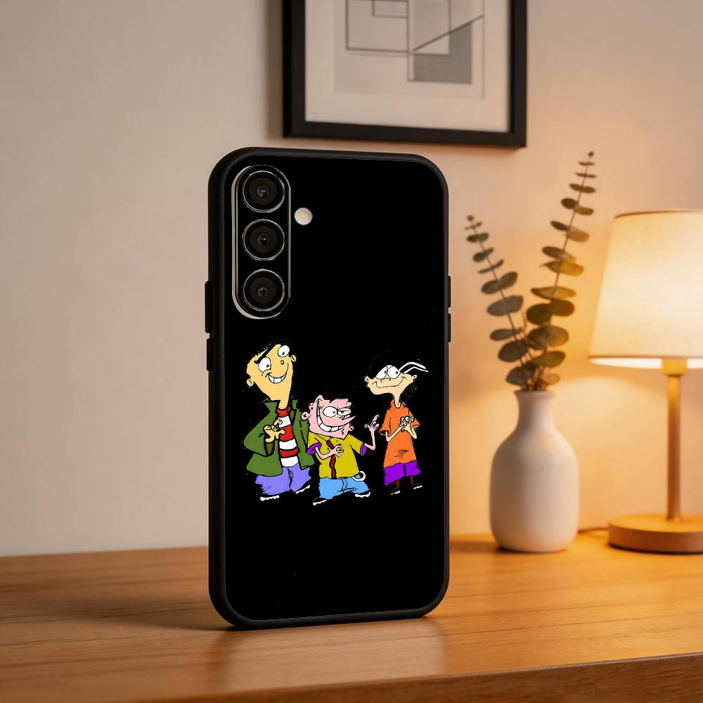 Funny Cartoon E-Ed E-Edd n Eddy  Phone Case For Samsung  A73,A21s,A22,A31,A32,A52,A53,A71,A80,Soft Black Shell