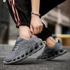Мужские дышащие спортивные кроссовки с текстильным верхом