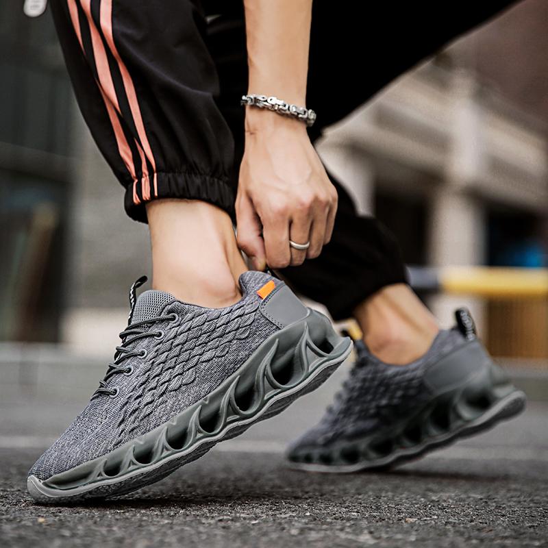 Мужские дышащие спортивные кроссовки с текстильным верхом