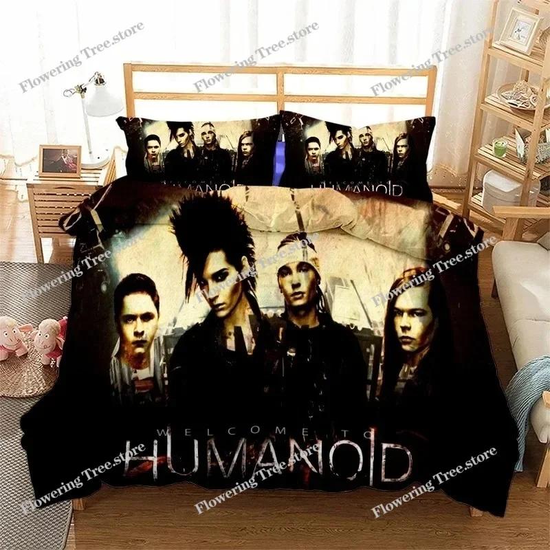 Rock Band Tokio Hotel 3D Печать Комплект постельного белья Пододеяльники Наволочки Одеяло-плед Комплекты постельного белья Постельное белье Кровать