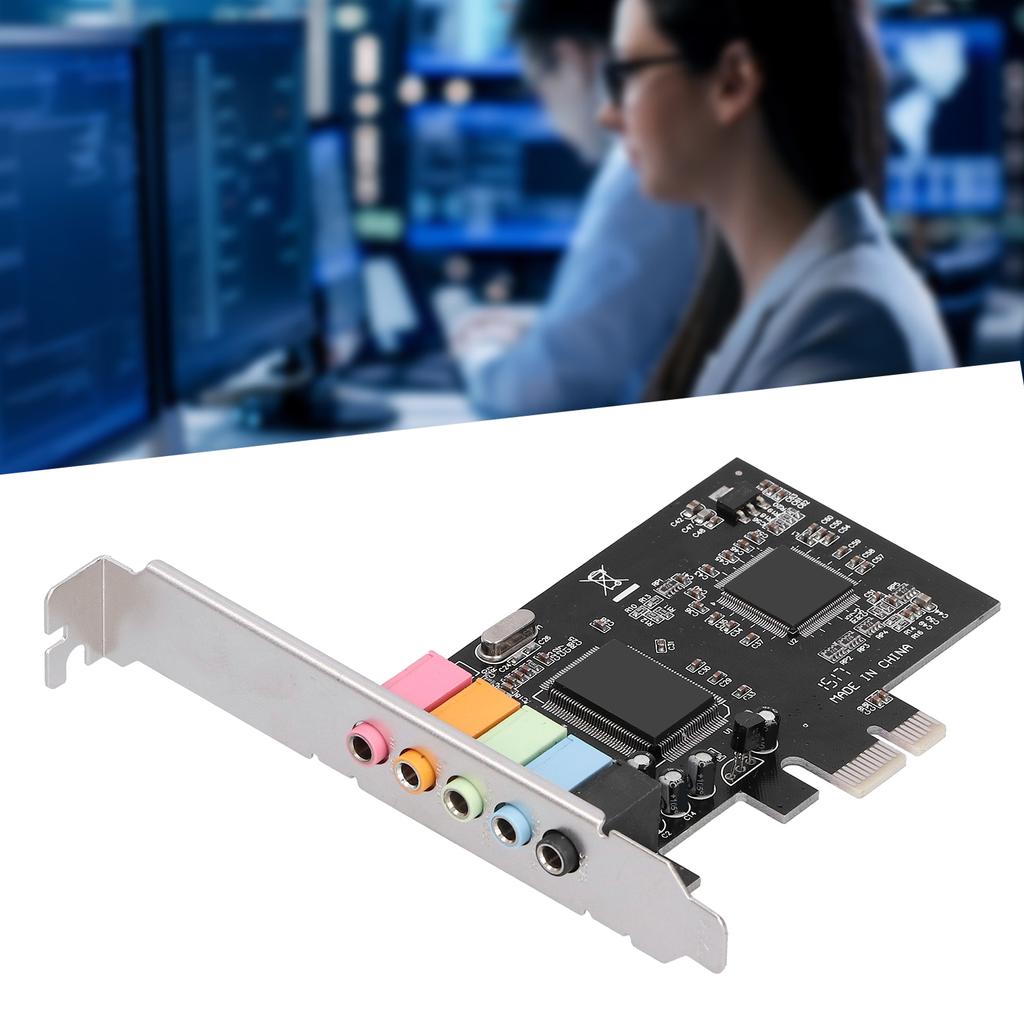 Звуковая карта PCI E 5.1, чип CMI8738, стерео аудиокарта, поддержка Windows 7 для настольного компьютера