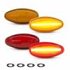 4Pcs Amber/Red Len LED Side Marker Lights Lamps For 2001-2014 Chevy Silverado