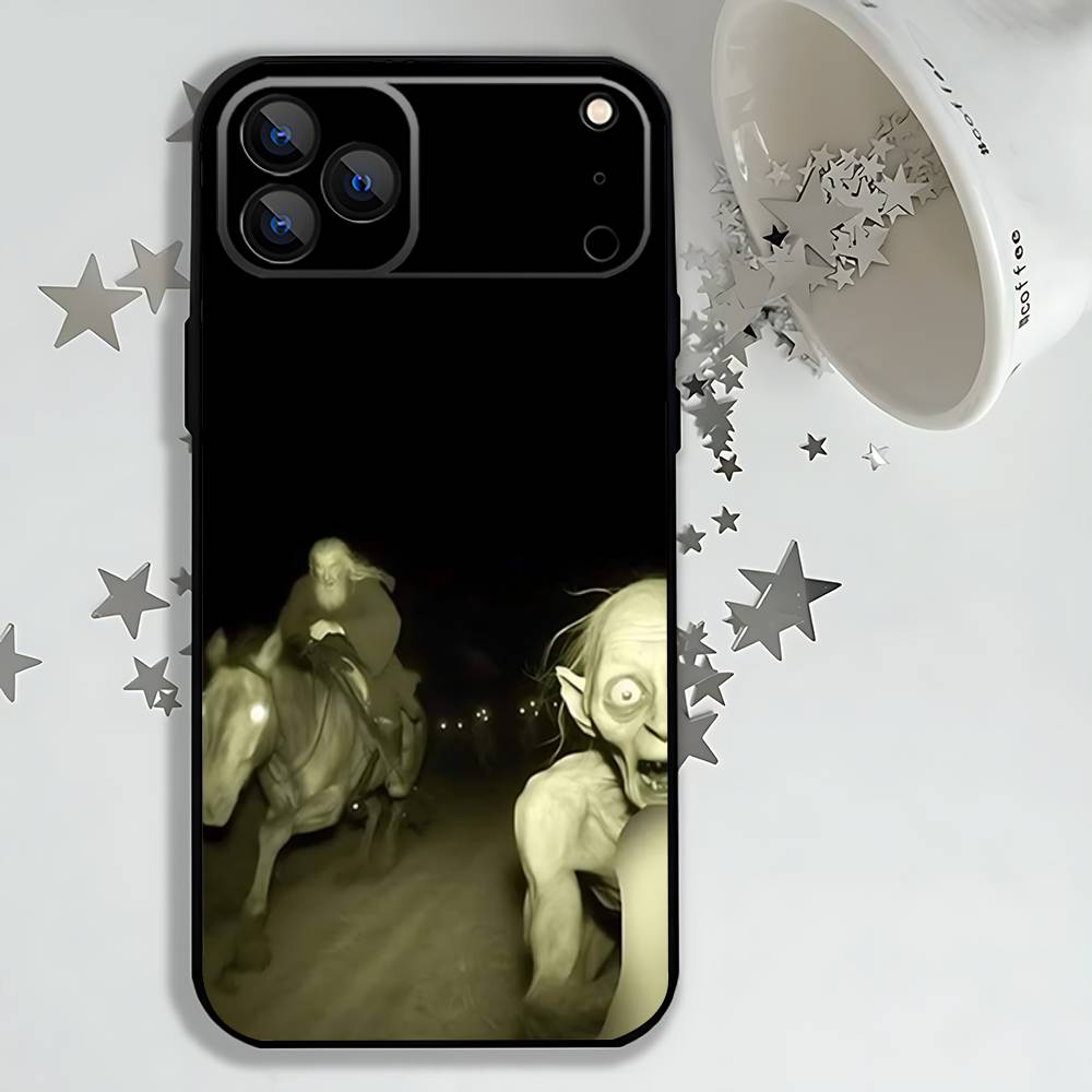 Gollum L-Lord of the R-Rings Phone Case For iPhone 17,16,15,14,13,12,11,Pro,Max,Plus,E,Air,Mini Protective Black Cover