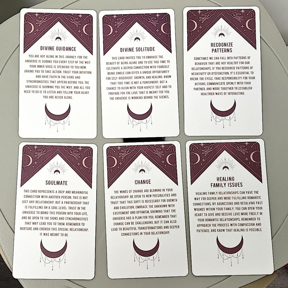 10.3*6см Колода карт Оракул Космические Связи 54 шт. Карты Оракул, Вдохновленные Вселенной для Любви и Отношений