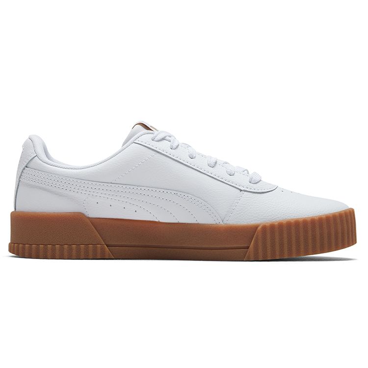 Puma Carina Кожа Белая Резина Женские 370325-07