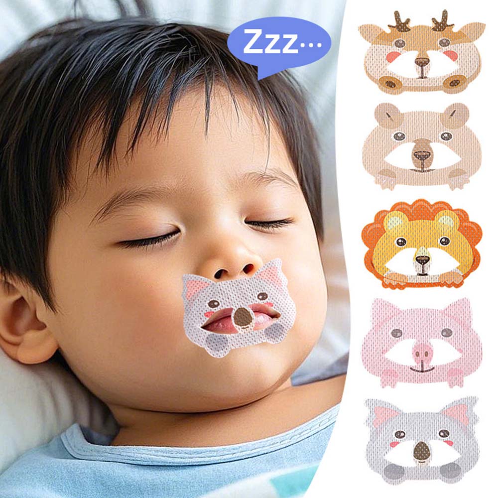 30Pcs/set Prevent Open Mouth Sleep Children Anti-Snoring Mouth Tape Stop Snoring Stickers Household