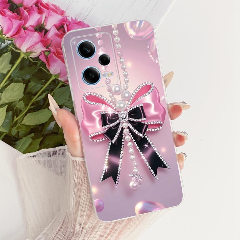 For Xiaomi Redmi Note 12 Pro 5G 2026 Cute Flower Butterfly Cat Painted Case For Redmi Note12 Pro Soft Silicone TPU Phone Cases