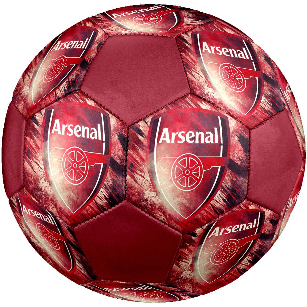 Arsenal Football Club Size 5 Soccer Ball, Machine-Stitched PVC, Durable & High Bounce, All Ages Fit, fan merchandise, matches & outdoor use.