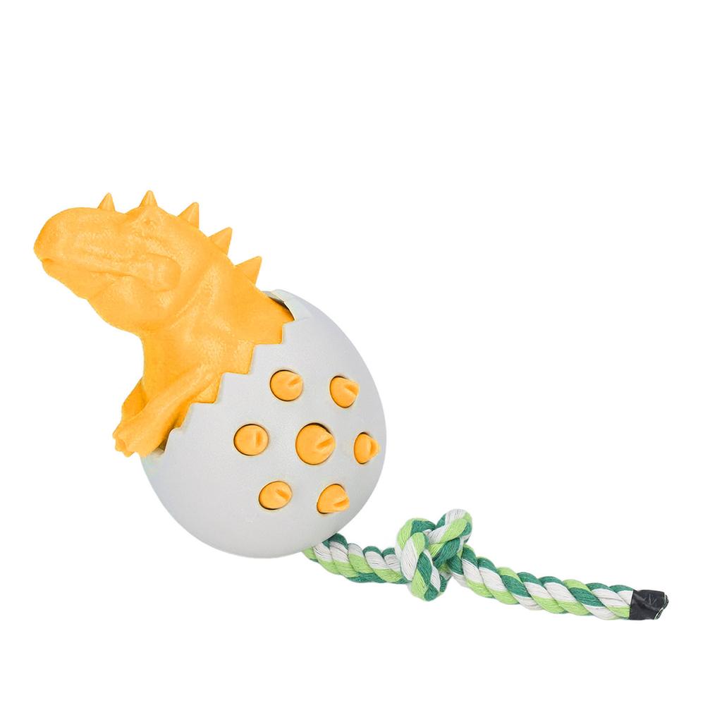 Dinosaur Egg Dog Chew Toys Bite Resistance Dog Toothbrush Chew Toys for Dog Dental Care