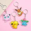 Акриловый брелок для ключей Pokemon: Пикачу, Псайдак, Иви - Милые Аниме Товары