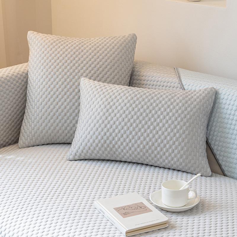 Sofa Cushion Summer Washed Non-Slip Mat Cushion Four Seasons Universal Affordable Luxury Style Leather Sofa Cover