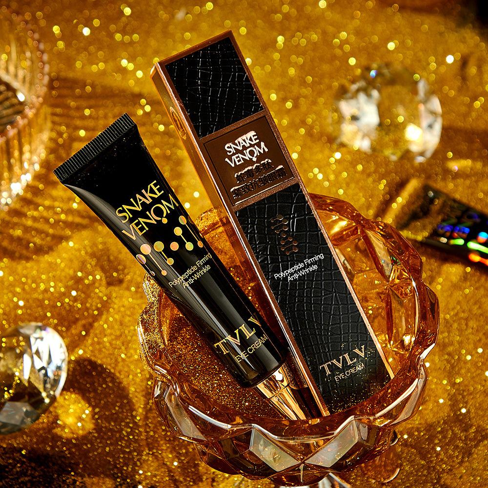 TVLV Змеиный яд Пептид Укрепляющий крем против морщин вокруг глаз Устраняет темные круги Улучшает тонкие линии под глазами Увлажняет и увлажняет