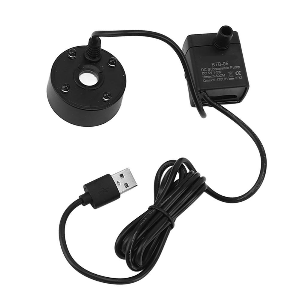 Mist Maker USB Fog Maker with Pump LED Colorful Lighting Fountain Atomizer Humidifier 5V Fog