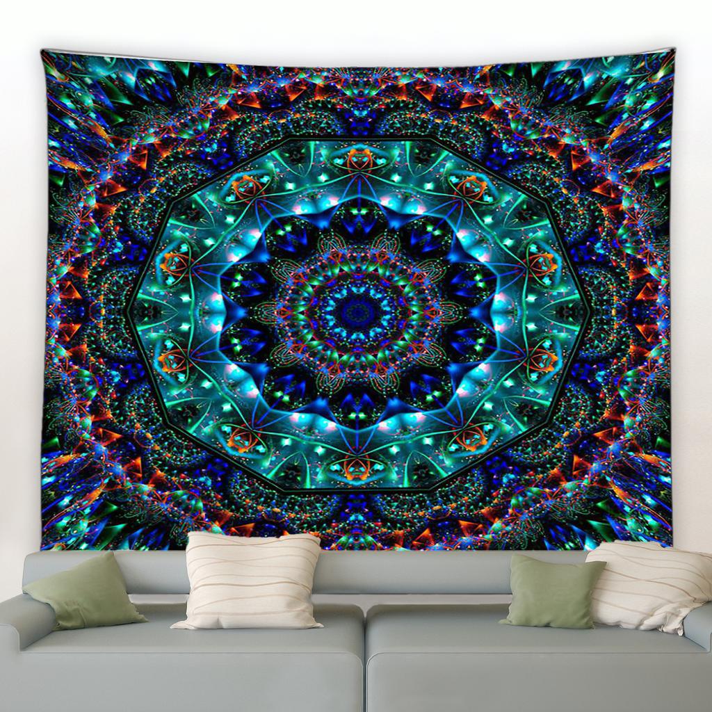 Геометрический богемный мандала цветок гобелен современная мода для дома гостиная общежитие украшение настенный коврик для пикника гобелен