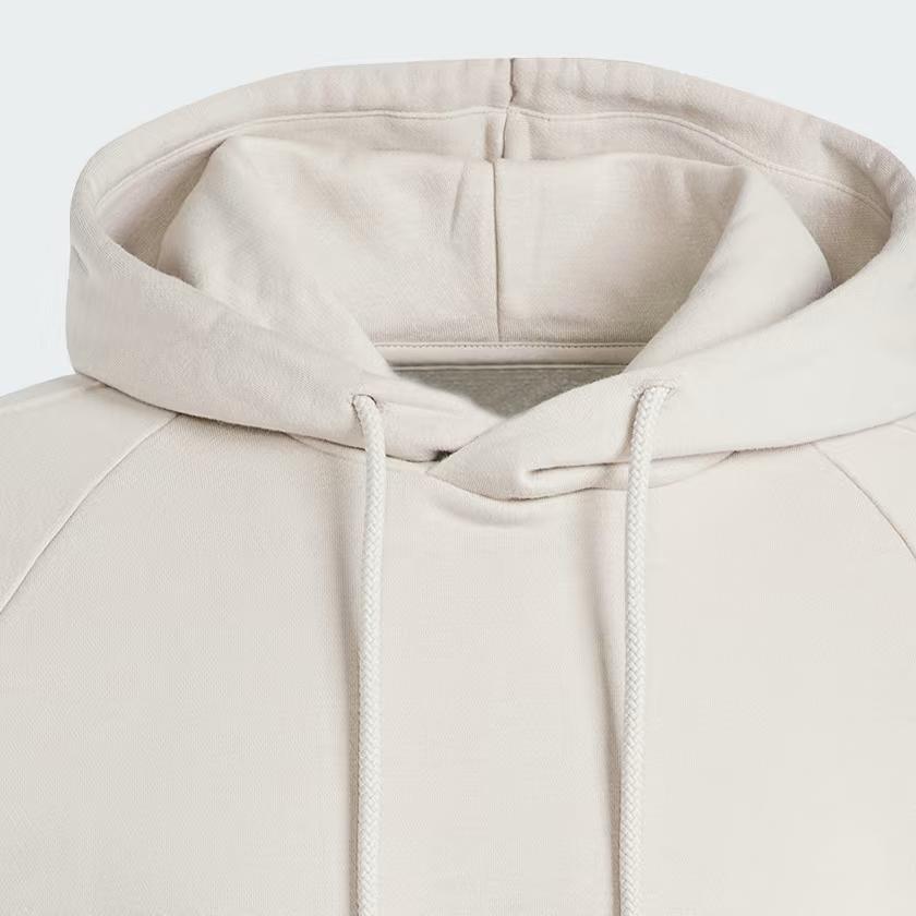 adidas Толстовка Safe Place с капюшоном Solid Logo Loose с длинным рукавом и капюшоном, мужская толстовка с капюшоном бежевого цвета IS7489
