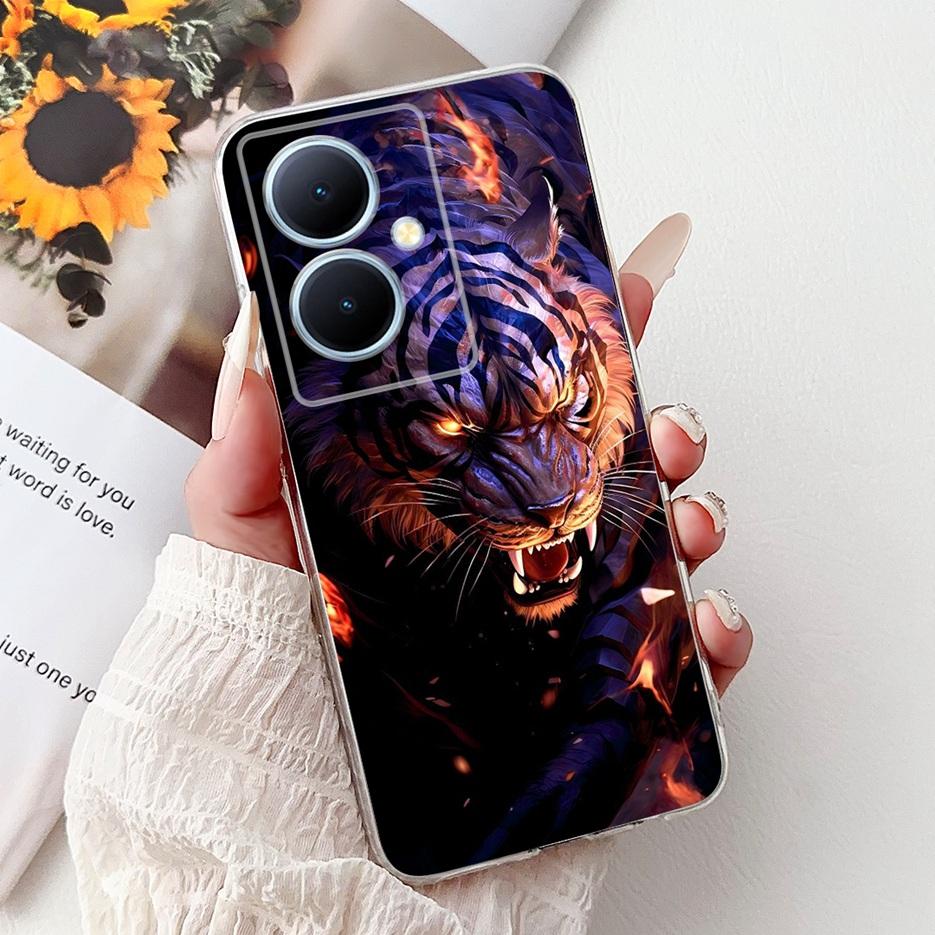 Для Vivo Y78 Plus 5G Чехол V2271A Новый Роскошный Расписной Чехол Мягкий Тонкий Чехол для Телефона Для Vivo V29 Lite V29LIte V2244 Y78+ Fundas Coque