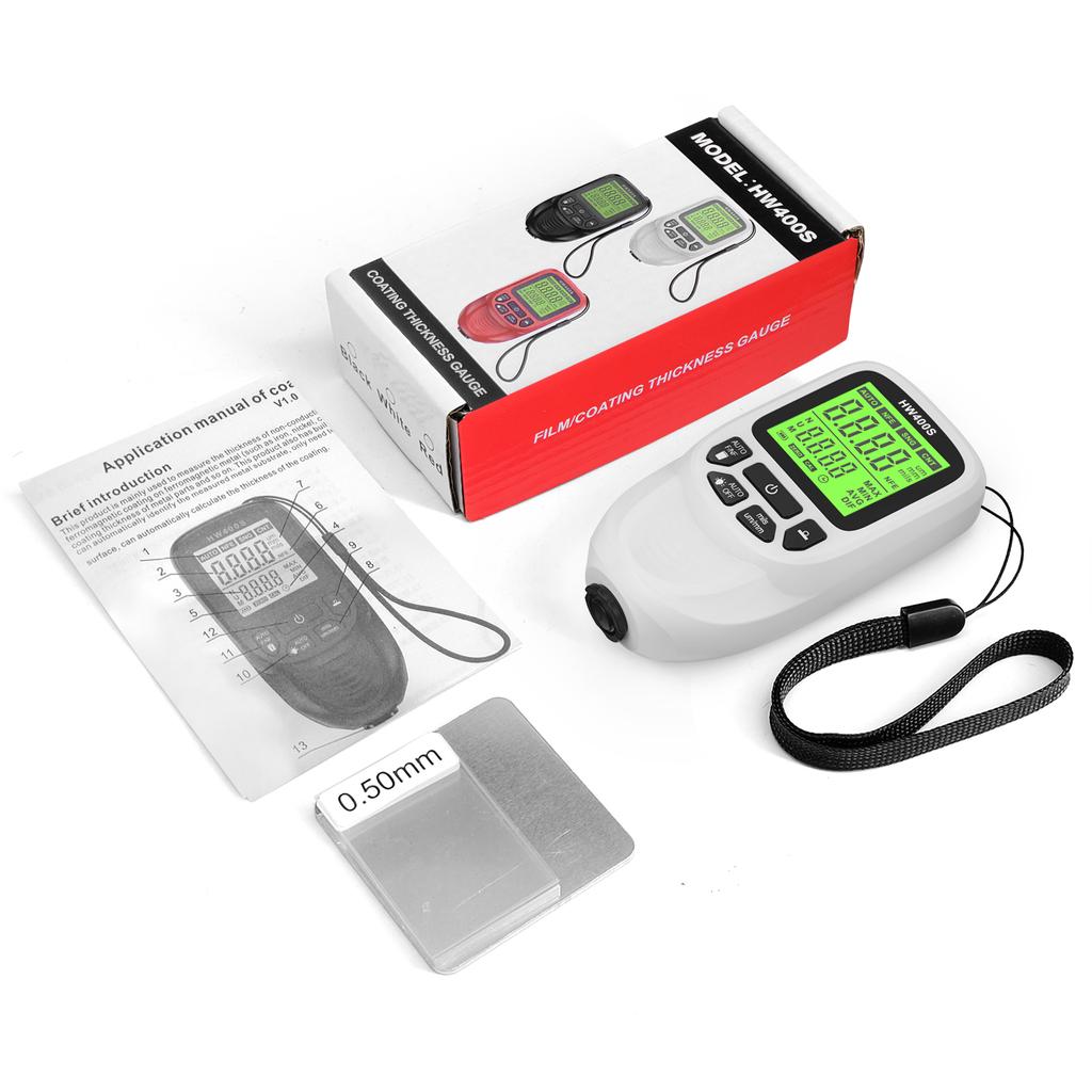 Paint Thickness Gauge Paint Meter for Cars Digital Coating Thickness Gauge High Definition LED Display High Precision