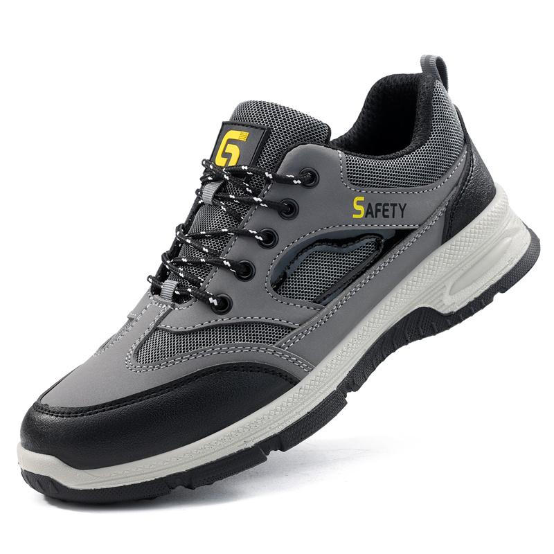 New  Fashion Summer Work Safety Shoes Sneakers Anti Smashing Anti Piercing Soft Anti Slip Wear-resistant Male Boots Footwear