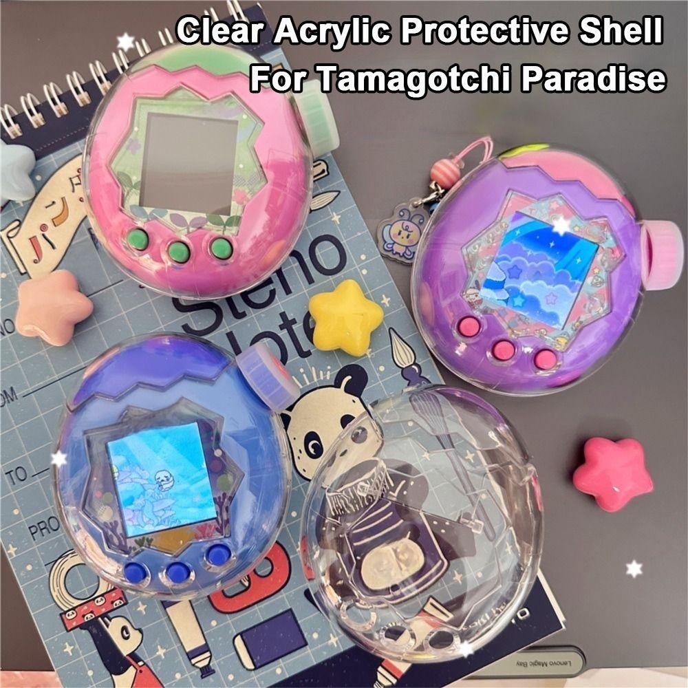 Для Tamagotchi Paradise Защитная крышка из твердого акрила со случайным вращающимся чехлом для электронных питомцев Игровой автомат в комплект не входит