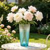 Clear Flower Vase for Centerpiece Thickened Plastic Modern Vase Gradient Color